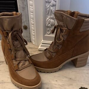 Dolce Vita Brown Lace-Up Boots